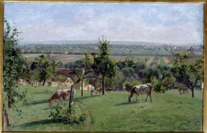 Le pendici del Vesinet. Dipinto di Camille Pissarro da Camille Jacob Pissarro