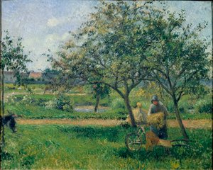 La carriola, frutteto, ca 1881 da Camille Jacob Pissarro