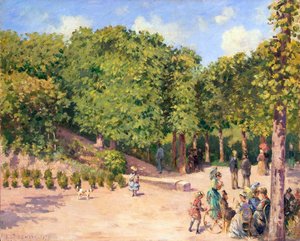 Parco cittadino a Pontoise, 1873 da Camille Pissarro