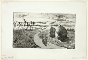 Crepuscolo con covoni di fieno da Camille Pissarro