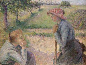Due Giovani Contadine da Camille Jacob Pissarro