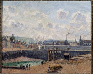 Veduta di Dieppe, Bacino Duquesne da Camille Jacob Pissarro
