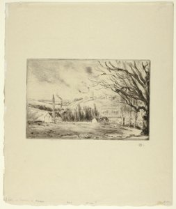Veduta di Pontoise da Camille Pissarro