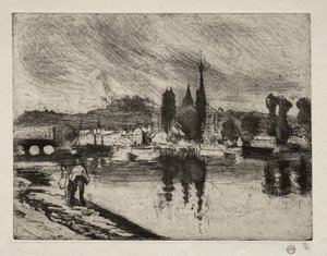 Veduta di Rouen da Camille Pissarro