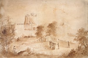 Vista di una fortezza militare, Christiansfort, Charlotte Amalie, St Thomas, Indie Occidentali da Camille Pissarro