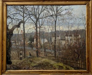 Paesaggio invernale a Louveciennes da Camille Jacob Pissarro