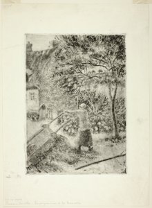 Donna che svuota una carriola da Camille Pissarro