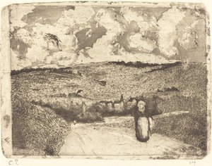 Donna sulla Strada da Camille Pissarro