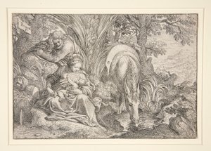 Riposo durante la fuga in Egitto da Camillo Procaccini