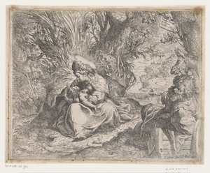 Riposo durante la fuga in Egitto da Camillo Procaccini