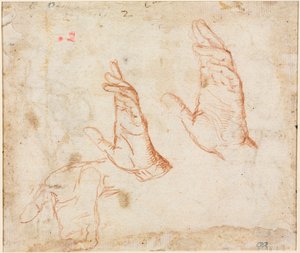 Studio di Mani verso, c. 1590 da Camillo Procaccini
