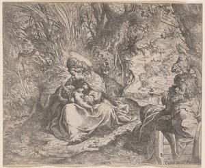 Il riposo durante la fuga in Egitto da Camillo Procaccini
