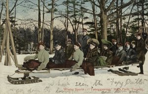 Slittino, High Park, Toronto, Canada (foto a colori) da Canadian Photographer