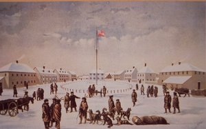 Ribellione di Riel in Canada, Fort Garry catturato da Riel nel 1869 da Canadian School