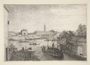 Alle porte del Dolo, dalla serie Vedute da Canaletto (Giovanni Antonio Canal)