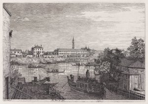 Alle Porte del Dolo, dalla serie Vedute da Canaletto (Giovanni Antonio Canal)