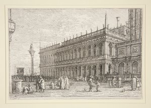 La Libreria. V., dalla serie Vedute da Canaletto (Giovanni Antonio Canal)