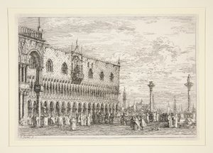 La Piera del Bando, V., dalla serie Vedute da Canaletto (Giovanni Antonio Canal)