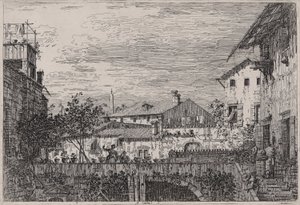 La terrazza, dalla serie Vedute da Canaletto (Giovanni Antonio Canal)