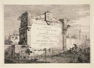 Tavola del titolo, dalla serie Vedute da Canaletto (Giovanni Antonio Canal)