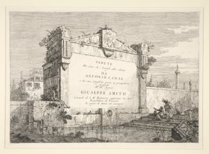 Tavola del titolo, dalla serie Vedute da Canaletto (Giovanni Antonio Canal)