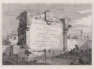 Tavola del titolo, dalla serie Vedute da Canaletto (Giovanni Antonio Canal)
