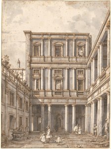 Un cortile veneziano, nelle Procuratie Nuove da Canaletto