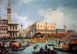Ritorno del Bucintoro al molo del Palazzo Ducale, 1730s