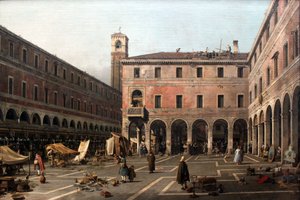Campo di Rialto da Giovanni Antonio Canal