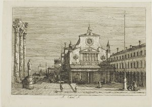 Veduta immaginaria di S. Giacomo di Rialto, da Vedute da Canaletto