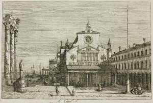 Veduta immaginaria di S. Giacomo di Rialto, da Vedute da Canaletto