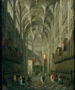 Interno della Cappella di Enrico VII, Abbazia di Westminster, c1750 da Canaletto