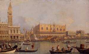 Italian: Veduta del Palazzo Ducale di Venezia View of the Ducal Palace in Venice da Canaletto
