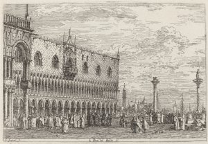 La Piera del Bando. V., c. 1735-1746 da Canaletto