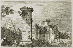 Paesaggio con Monumenti in Rovina, da Vedute da Canaletto