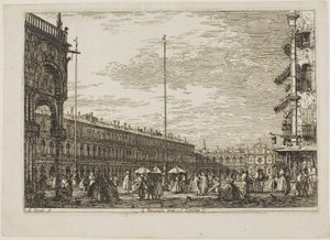 Le Procuratie Nuove e S. Ziminian V., da Vedute da Canaletto