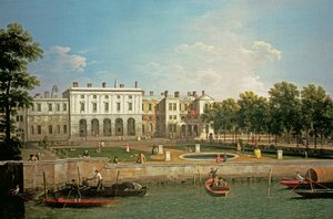 Vecchia Somerset House dal Tamigi, c.1746-50 da Giovanni Antonio Canal