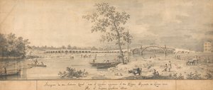 Vecchio ponte di Walton visto dalla riva del Middlesex da Canaletto