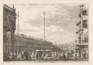 Piazza San Marco (vedute di luoghi reali e immaginari) da Canaletto