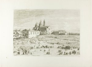 S. Giustina in prà della Vale, da Vedute da Canaletto