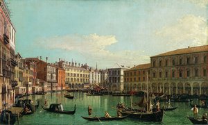 Il Canal Grande, Venezia, verso il Ponte di Rialto da Giovanni Antonio Canal