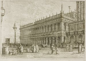 La biblioteca, da Vedute da Canaletto