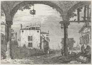 Il Portico con la Lanterna da Canaletto