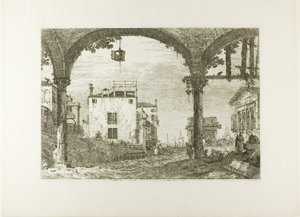 Il portico con la lanterna, da Vedute da Canaletto