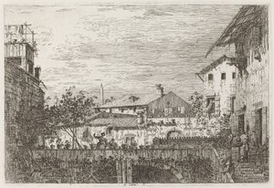 La terrazza [in basso a destra], c. 1735-1746 da Canaletto
