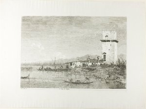 La Torre di Malghera, da Vedute da Canaletto