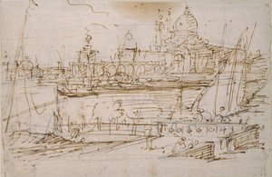 Venezia: La Dogana e S. Maria della Salute dal Molo di Terranova, metà XVIII secolo da Canaletto