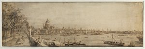 Vista dai giardini di Somerset verso il London Bridge