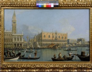 Veduta del Palazzo Ducale a Venezia da Giovanni Antonio Canal