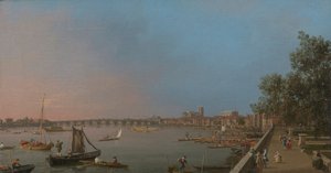Westminster vicino alla terrazza di Somerset House da Canaletto